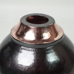 Black Copper Lampshade with Copper Accent - Image 3