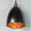 Hammered Black Copper Lampshade