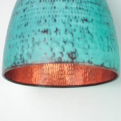 Hammered Patina Copper Lampshade - Image 3