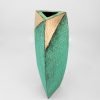 Triangular Patina Copper Vase