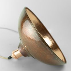 Alternative view of Hammered Brown Copper Warehouse Lampshade
