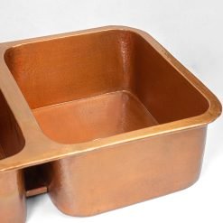 Double Bowl Copper Undermount Sink - Image 4