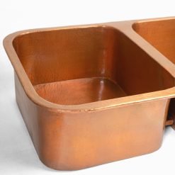 Double Bowl Copper Undermount Sink - Image 3