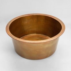 Alternative view of Round Undermount Copper Sink