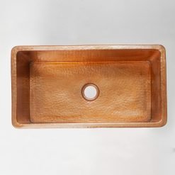 Rectangle Undermount Copper Sink - Image 4
