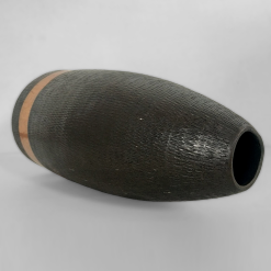 Alternative view of Black Copper Vase with Copper Accent